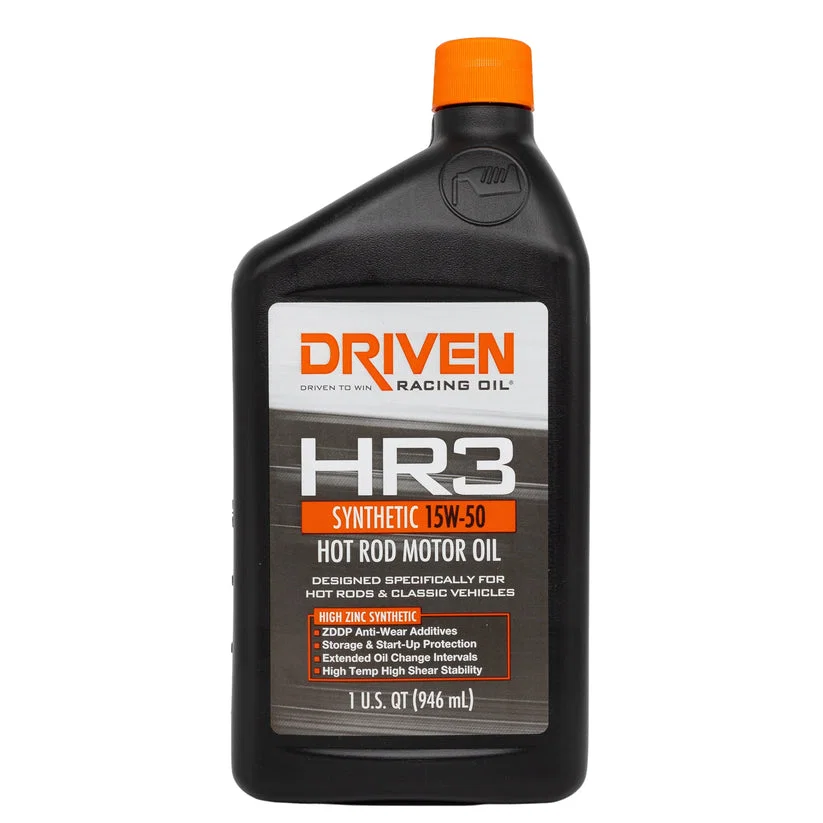 01606 – DRIVEN RACE Oil, SAE 15W-50 Synthetic 1 Quart Bottle Single High Performance
